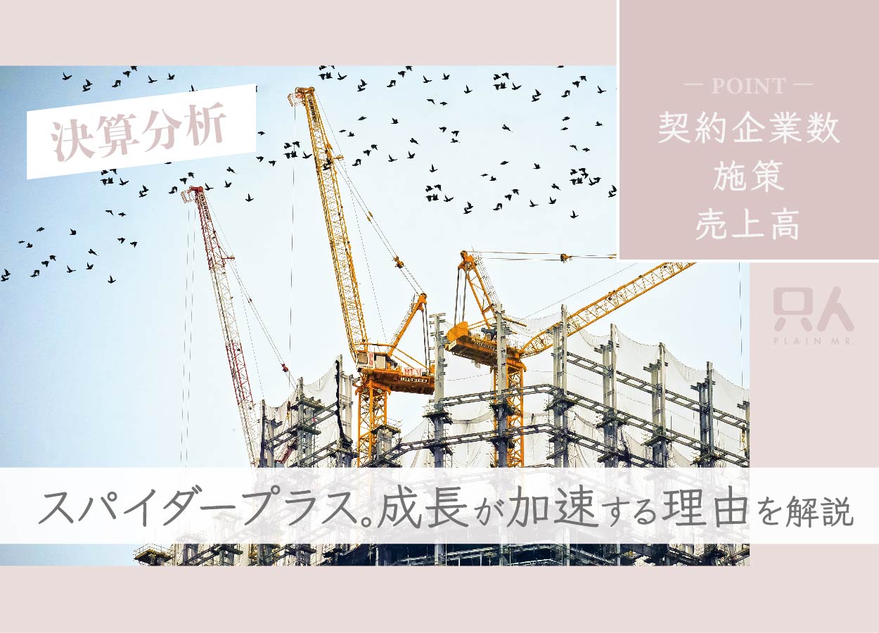 【加速】スパイダープラスの決算分析！これからの成長を握るポイントを解説